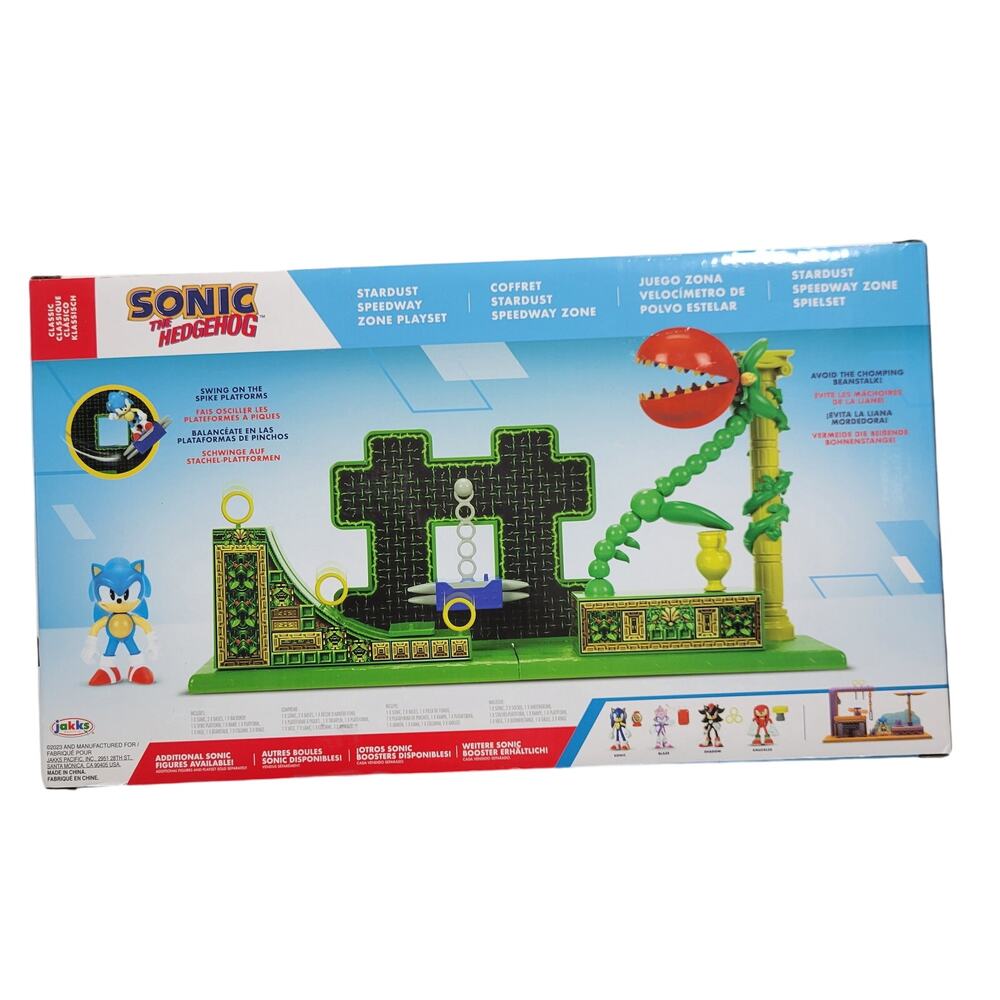 NEW In Box Sonic the Hedgehog Stardust Speedway Zone Figure Play Set 91324-1clo1